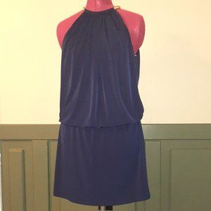 Jessica Simpson halter dress, size 10 navy